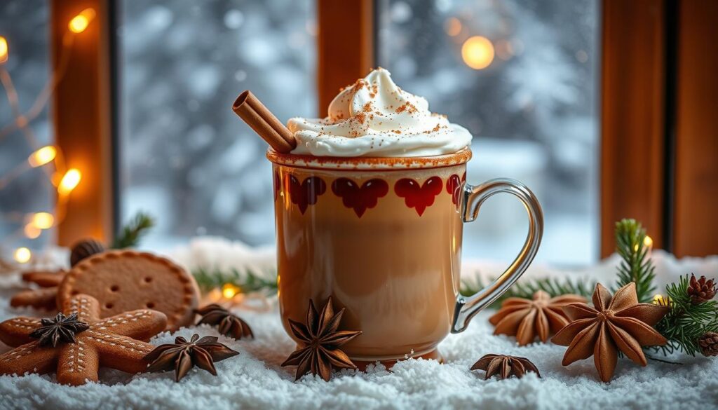 Lebkuchen Latte Mit Weihnachtlichen Gewürzen