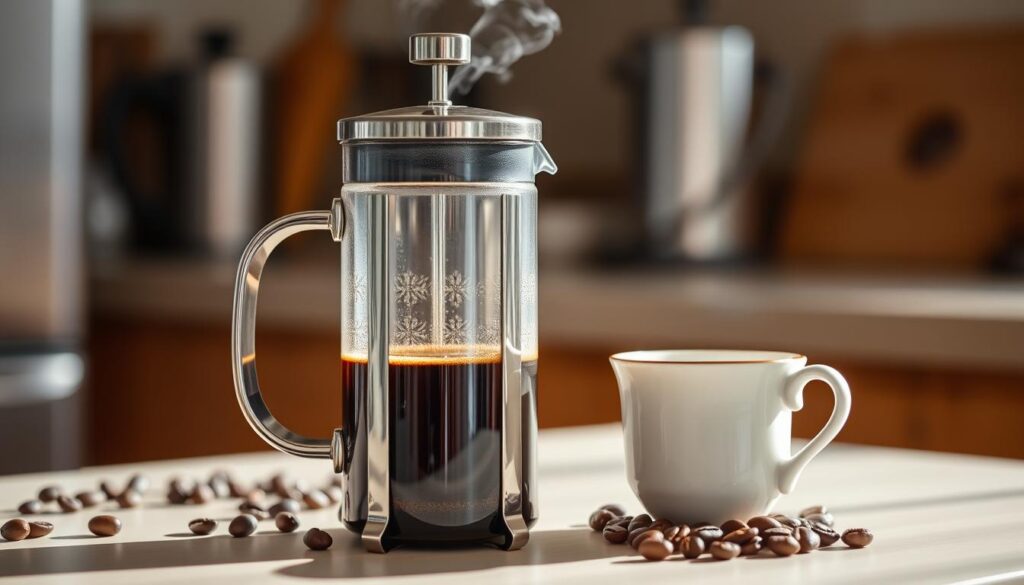 French Press Kaffeezubereitung