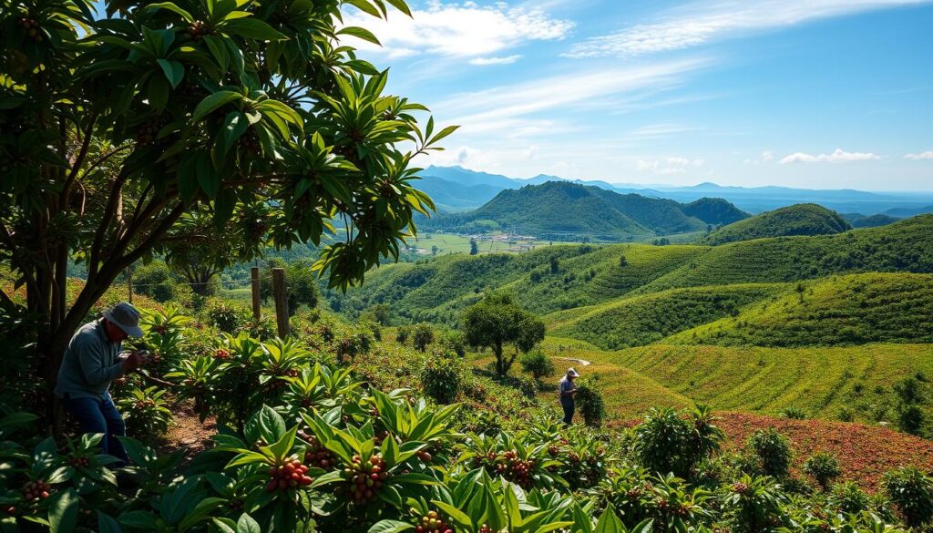 Kaffeeplantagenentwicklung In Vietnam